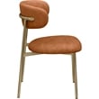 Meridian Furniture Lupita Cognac Vegan Leather Dining Chair (Set of 2)