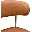Meridian Furniture Lupita Cognac Vegan Leather Dining Chair (Set of 2)