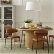 Meridian Furniture Lupita Cognac Vegan Leather Dining Chair (Set of 2)