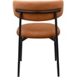 Meridian Furniture Lupita Cognac Vegan Leather Dining Chair (Set of 2)