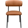 Meridian Furniture Lupita Cognac Vegan Leather Dining Chair (Set of 2)