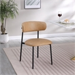Meridian Furniture Lupita Tan Vegan Leather Dining Chair (Set of 2)