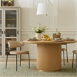 Meridian Furniture Lupita Tan Vegan Leather Dining Chair (Set of 2)