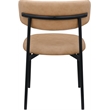 Meridian Furniture Lupita Tan Vegan Leather Dining Chair (Set of 2)