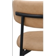 Meridian Furniture Lupita Tan Vegan Leather Dining Chair (Set of 2)