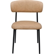 Meridian Furniture Lupita Tan Vegan Leather Dining Chair (Set of 2)