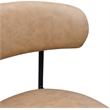Meridian Furniture Lupita Tan Vegan Leather Dining Chair (Set of 2)