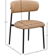 Meridian Furniture Lupita Tan Vegan Leather Dining Chair (Set of 2)
