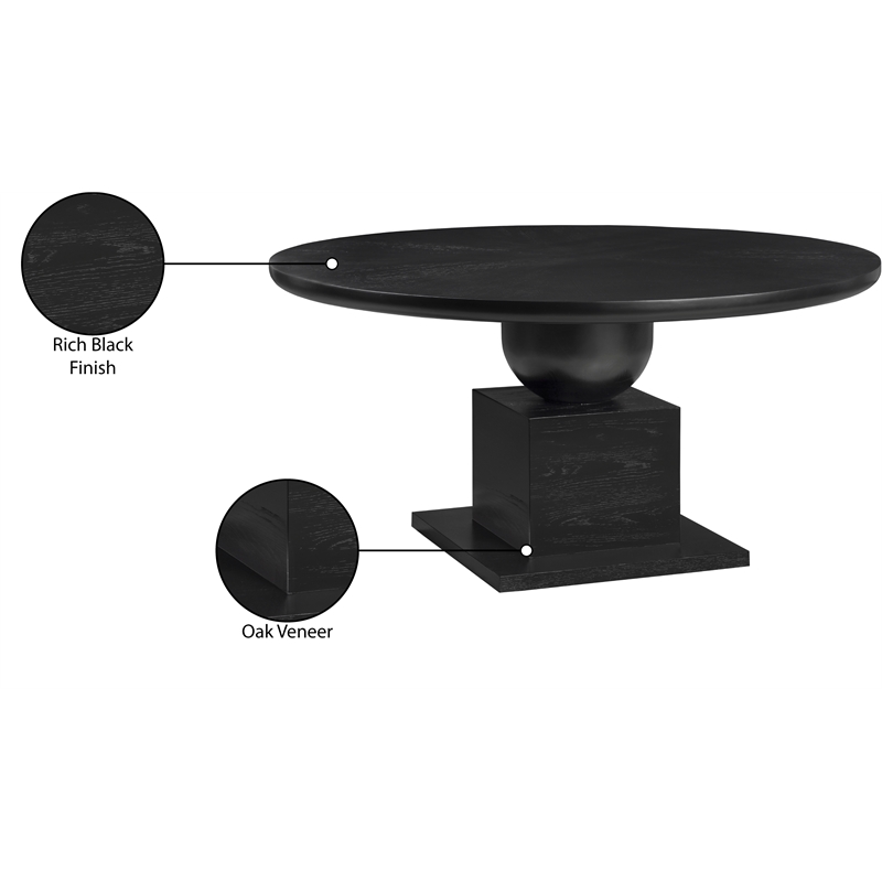 Meridian Furniture Rishal Oak Veneer Dining Table
