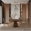 Meridian Furniture Rishal Oak Veneer Dining Table