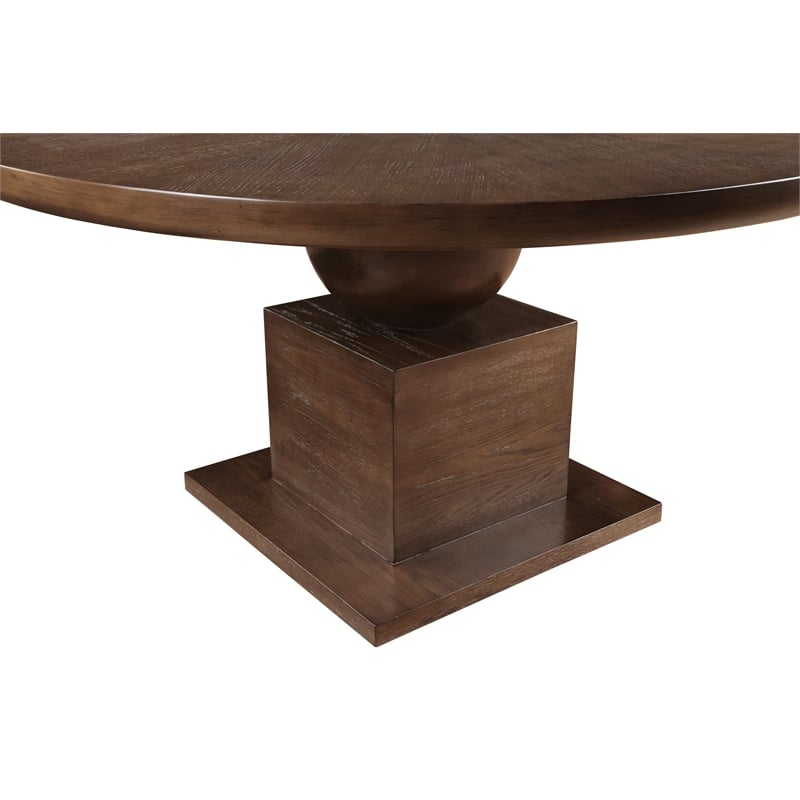 Meridian Furniture Rishal Oak Veneer Dining Table