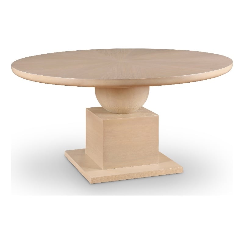 Meridian Furniture Rishal Oak Veneer Dining Table