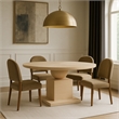 Meridian Furniture Rishal Oak Veneer Dining Table