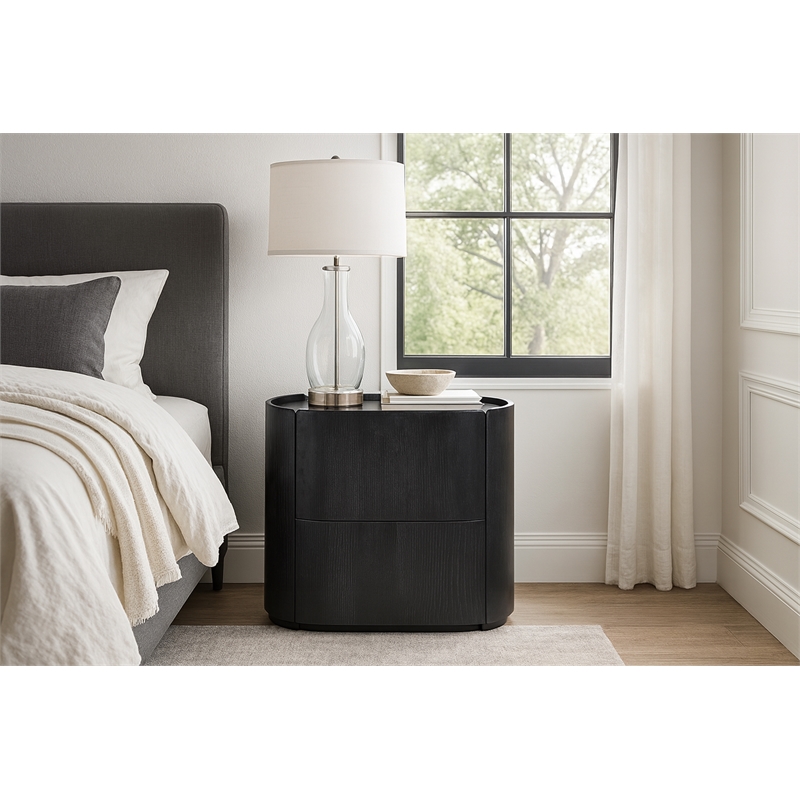 Meridian Furniture Everett Black Night Stand