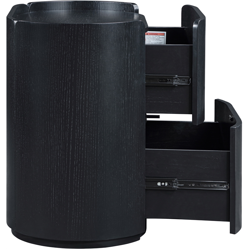 Meridian Furniture Everett Black Night Stand