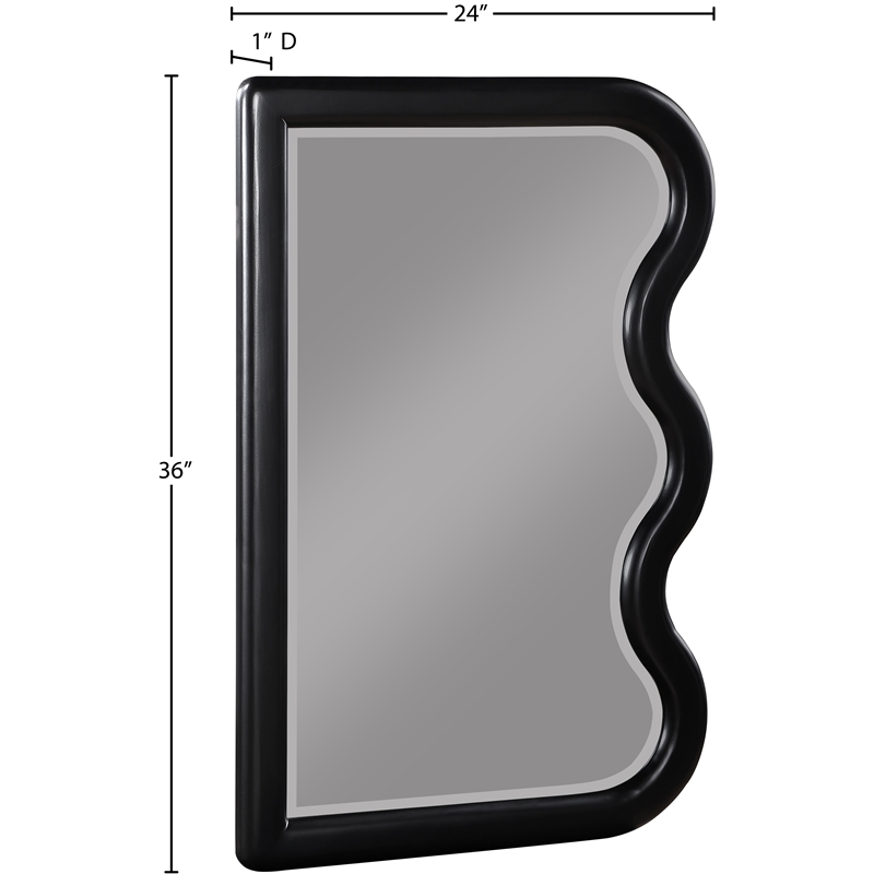 meridian furniture winnie black mirror
