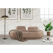 Meridian Furniture Argyle Beige Teddy Fabric Chaise/Loveseat