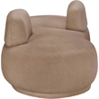 Meridian Furniture Argyle Beige Teddy Fabric Chaise/Loveseat