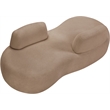 Meridian Furniture Argyle Beige Teddy Fabric Chaise/Loveseat