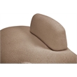 Meridian Furniture Argyle Beige Teddy Fabric Chaise/Loveseat