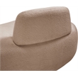 Meridian Furniture Argyle Beige Teddy Fabric Chaise/Loveseat