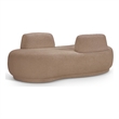 Meridian Furniture Argyle Beige Teddy Fabric Chaise/Loveseat
