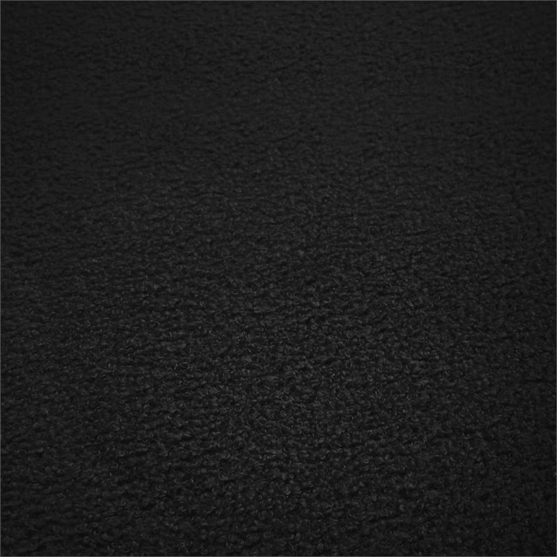 Meridian Furniture Argyle Black Teddy Fabric Chaise/Loveseat