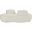 Meridian Furniture Argyle Cream Teddy Fabric Chaise/Loveseat