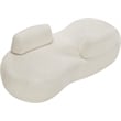 Meridian Furniture Argyle Cream Teddy Fabric Chaise/Loveseat