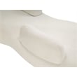 Meridian Furniture Argyle Cream Teddy Fabric Chaise/Loveseat