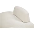 Meridian Furniture Argyle Cream Teddy Fabric Chaise/Loveseat