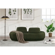 Meridian Furniture Argyle Green Teddy Fabric Chaise/Loveseat