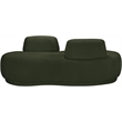 Meridian Furniture Argyle Green Teddy Fabric Chaise/Loveseat