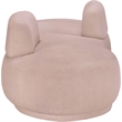 Meridian Furniture Argyle Pink Teddy Fabric Chaise/Loveseat