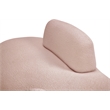 Meridian Furniture Argyle Pink Teddy Fabric Chaise/Loveseat
