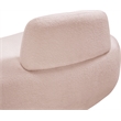 Meridian Furniture Argyle Pink Teddy Fabric Chaise/Loveseat