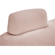 Meridian Furniture Argyle Pink Teddy Fabric Chaise/Loveseat