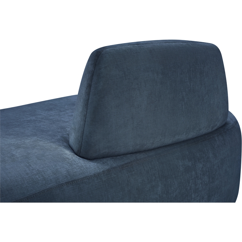 Meridian Furniture Argyle Light Blue Chenille Fabric Chaise/Loveseat
