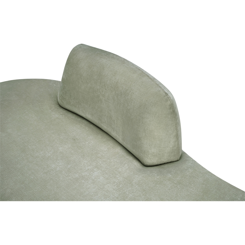 Meridian Furniture Argyle Mint Chenille Fabric Chaise/Loveseat
