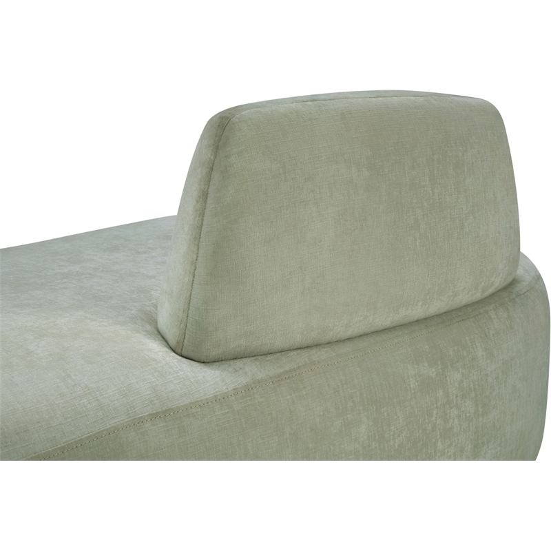 Meridian Furniture Argyle Mint Chenille Fabric Chaise/Loveseat