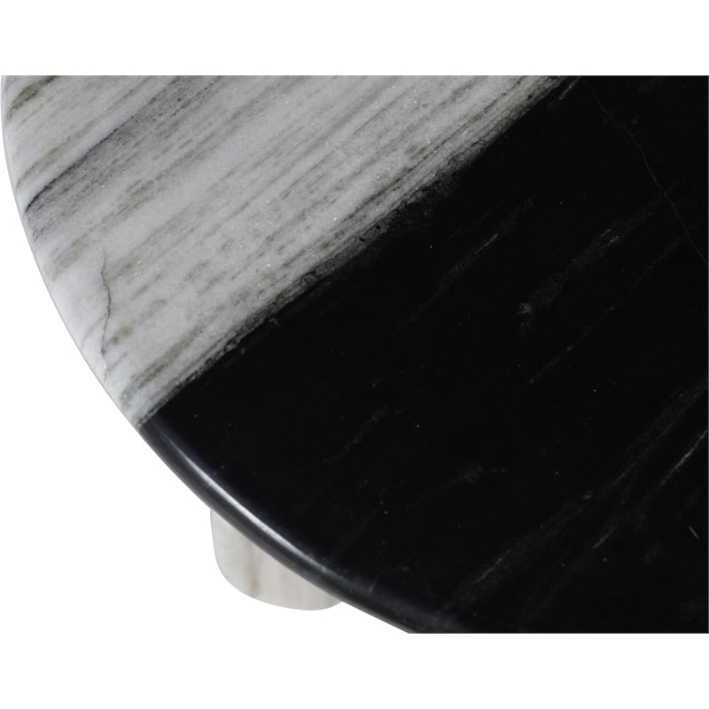 Meridian Furniture Formentera Panda Marble End Table