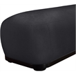 Meridian Furniture Calum Black Chenille Fabric Bench