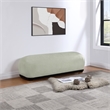 Meridian Furniture Calum Mint Chenille Fabric Bench