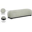 Meridian Furniture Calum Mint Chenille Fabric Bench