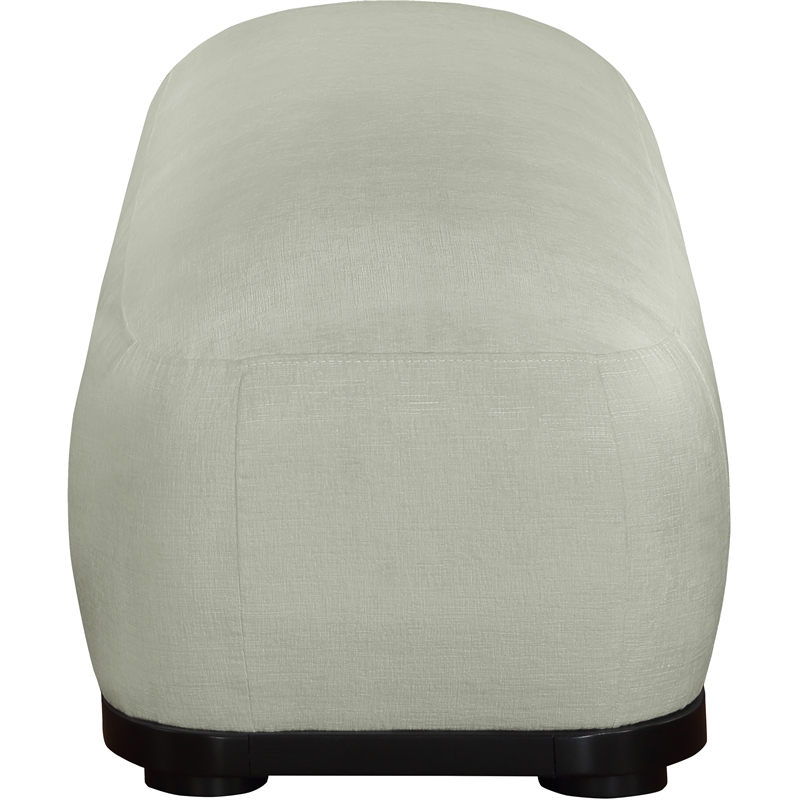 Meridian Furniture Calum Mint Chenille Fabric Bench