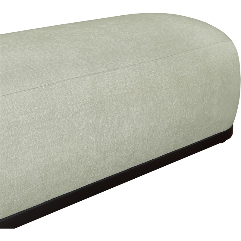 Meridian Furniture Calum Mint Chenille Fabric Bench