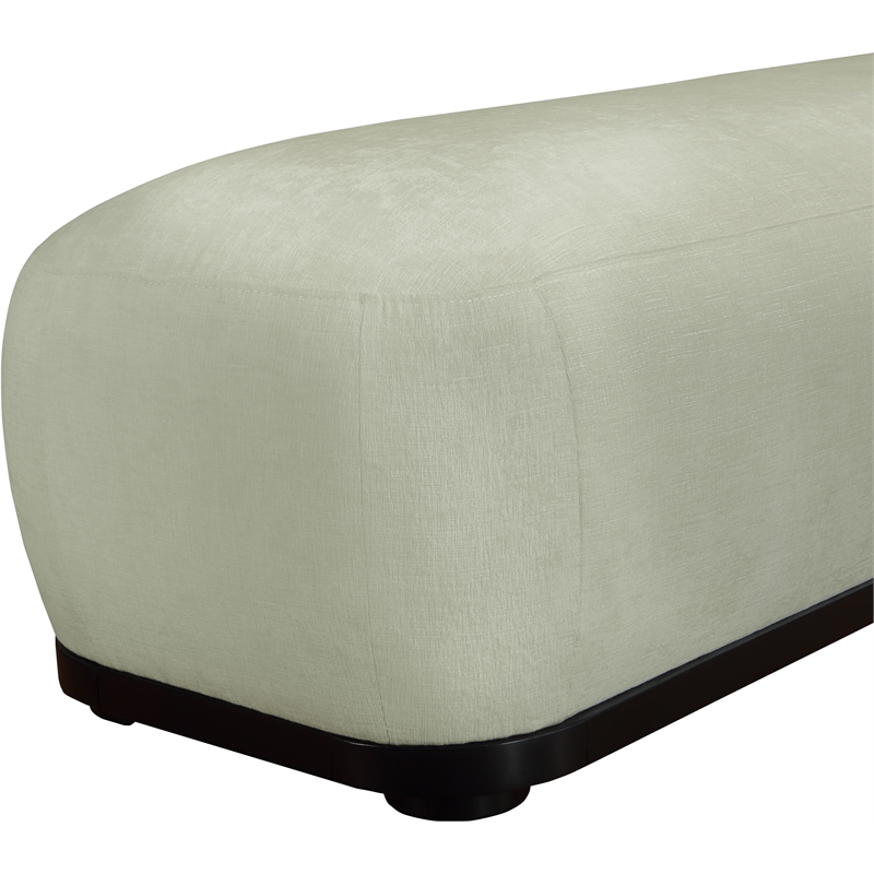 Meridian Furniture Calum Mint Chenille Fabric Bench