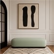 Meridian Furniture Calum Mint Chenille Fabric Bench