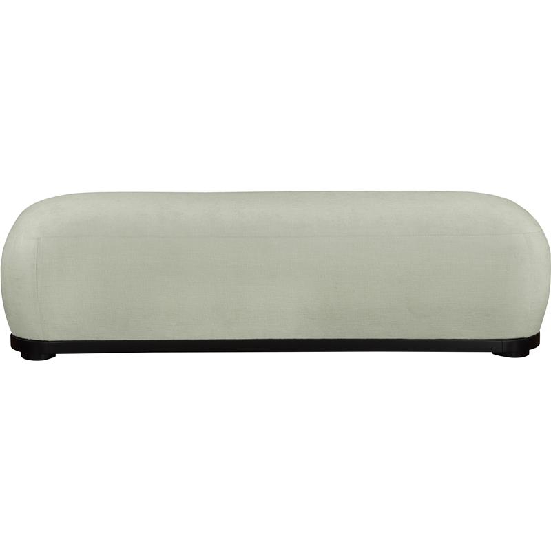 Meridian Furniture Calum Mint Chenille Fabric Bench