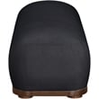 Meridian Furniture Calum Black Chenille Fabric Bench